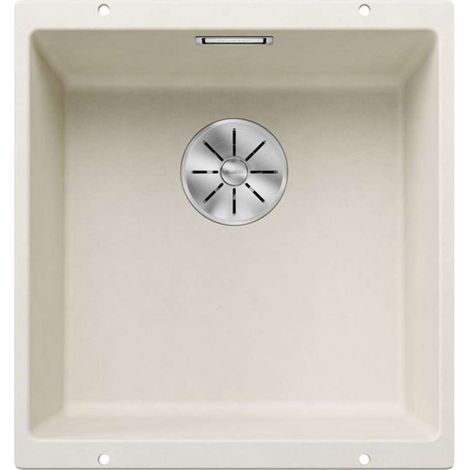 BLANCO Unterbaubecken SUBLINE 400-U Silgranit, InFino Softweiß