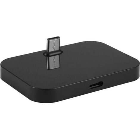 Support De Bureau Chargeur Type-C USB-C Pour Téléphone Portable Station D'Accueil Noir (1/4)