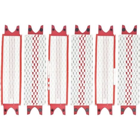 Set mit 6 Mikrofaser-Mopps, kompatibel mit Vileda UltraMax XL wiederverwendbaren Flachmopps, maschinenwaschbar