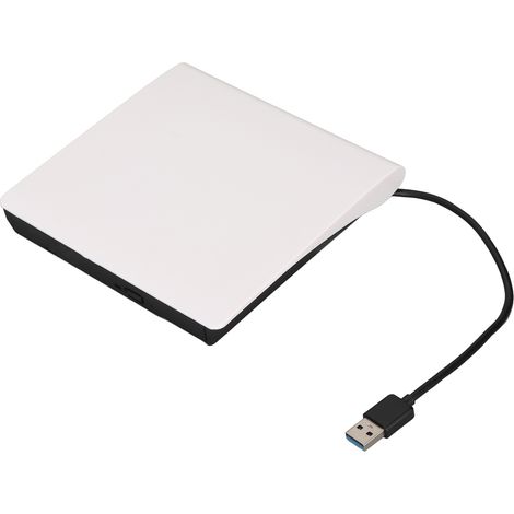 Lecteur DVD USB 3.0 ultra-fin, prêt à l'emploi, pour ordinateur portable ou PC. Graveur DVD externe USB Plug and Play pour PC.