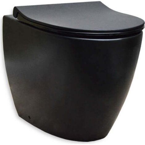 Wc rimless filo muro Vitra sento nero matto (1/2)