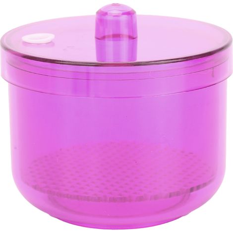 Boîte de Nettoyage pour Fraises Dentaires - Récipient de Trempage Transparent Violet - Accessoires Dentaires (1/5)