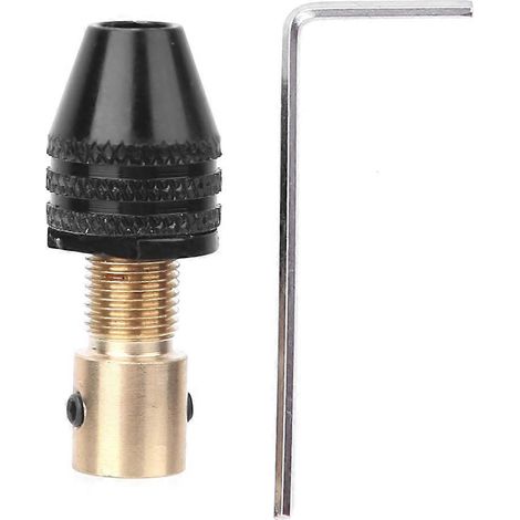 Mandrin en laiton noir de haute qualité pour mini-perceuse électrique, diamètre de perçage 2,35 mm/3,175 mm. (1/4)