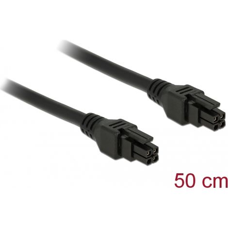 Delock Micro Fit 3.0 Cable de 4 pines macho macho 50 cm