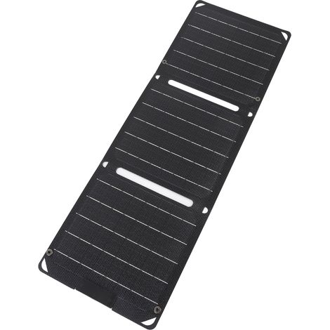 Chargeur solaire portable 30W panneau photovoltaïque monocristallin pliable 3 volets 2 ports TYPE-C pour PC portable tablette smartphone extérieur (1/5)