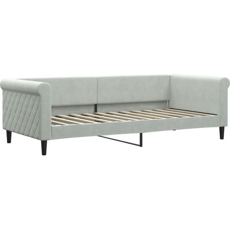 Maison Exclusive - Letto da Giorno Grigio Chiaro 90x200 cm in Velluto (1/5)