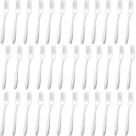 Lot de 36 Fourchettes à Dessert, Fourchettes en Acier Inoxydable (13.5 cm / 5,31 Pouces), Fourchette de Table, Polies Miroir, Lavables au Lave-Vaisselle, pour La Maison, Le Restaurant ou L'hôtel