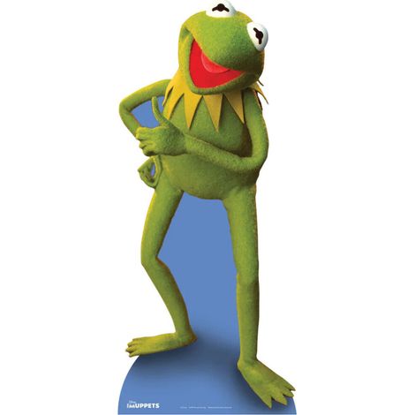 Figurine en carton Kermit la Grenouille Muppet Show Hauteur 133 cm