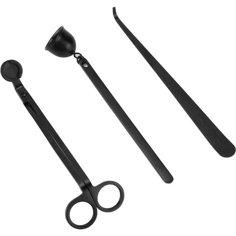 Ensemble d'outils pour bougies : coupe et nettoyage, combustion sécurisée, design élégant et raffiné, coupe-mèche (1/5)