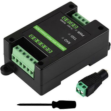 Industrial 4-canal PWM RS485 module, DIN rail Mount impulsion Output contrôleur pour Industrial Automation et commande (1/5)