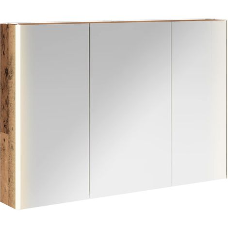 Maison Exclusive - Badezimmerspiegelschrank Altholz 103,5 x 15,5