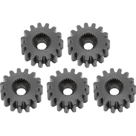 Lot de 5 pignons d'engrenage de servo en acier robuste, pièces industrielles durables à 24 dents internes, module 0.8, 15 dents (1/5)