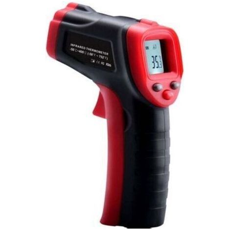 Thermomètre infrarouge, -50 °C 600 °C (-58 °F 1112 °F) Thermomètre laser sans contact avec émissivité réglable, thermomètre pour cuisine/pizza/barbecue/industrie (pas pour les humains) (1/5)