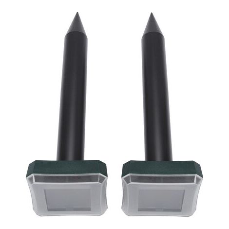 RHG 2 pièces ultrasons solaire serpent souris ravageur rongeur répulsif Anti moustique jardin cour (1/5)