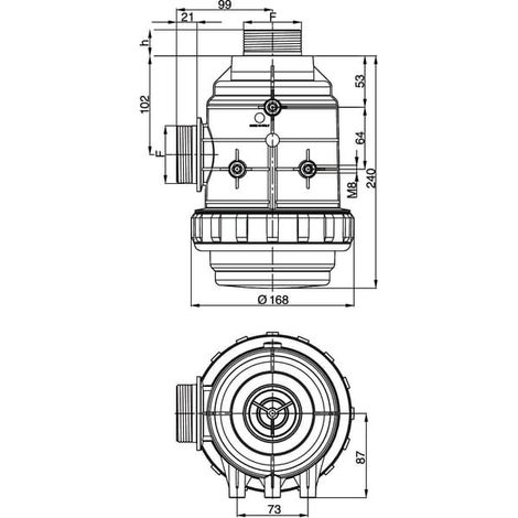Filtre d'aspiration ARAG 3162173