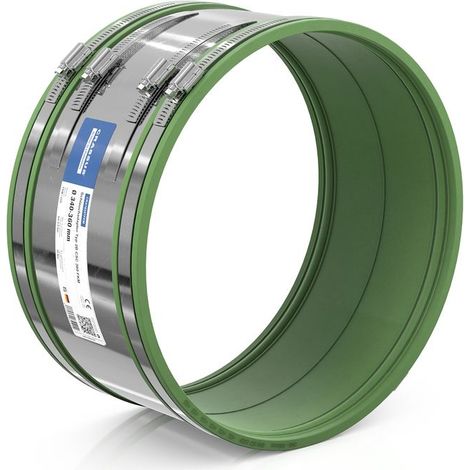 Adaptateur de flexible CR type 2B CSC 360 FKM (340-360 mm), jusqu'à 2,5 bar, FKM / V2A