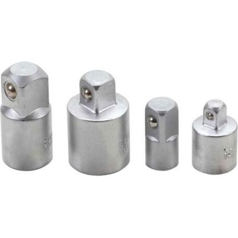Adaptateur Réducteur et Augmentateur Carré 1/4 Pouces – 3/8 Pouces – 1/2 Pouce, Lot de 4 pour Clés à Douille et Outils (1/5)