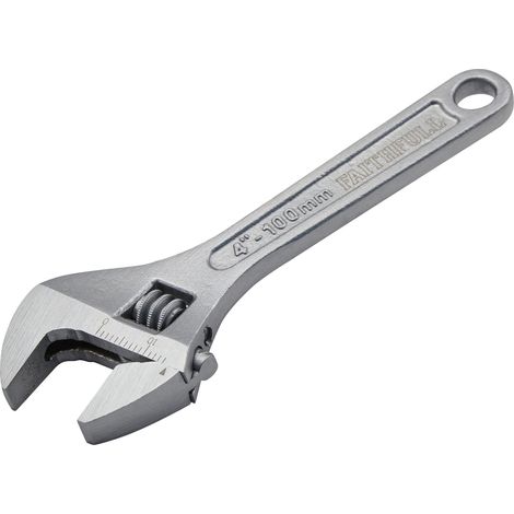 Faithfull UGE3004-V Chrome Adjustable Spanner 100mm (4in) FAIAS100MC
