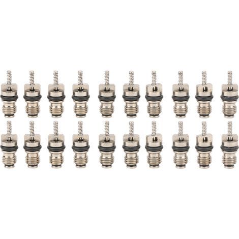 Noyau de Valve de Climatisation de Voiture, 20 Pièces, Noyau de Valve en Cuivre Haute Pression de Remplacement pour pour, Noyau de Tige de Valve de Climatisation de Voiture,. (1/5)