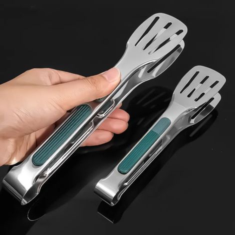 Ensemble de 2 pinces de cuisine en acier inoxydable Irovami pour barbecue, 7 et 9 pouces, outils de grillade pour la cuisson et le service au barbecue