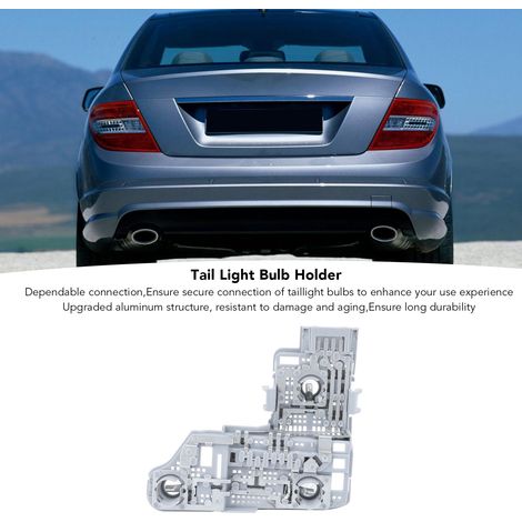 Portalámparas para luz trasera derecha Mercedes Clase C W204 Sedán 2012-2014 - Soporte de aluminio resistente (1/5)