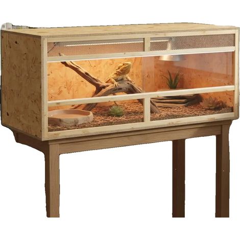 Terrario, madera de ingeniería, diseño decorativo moderno, verde militar (1/2)