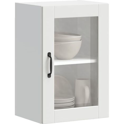 Küchen-Hängeschrank mit Glastür Porto Weiß