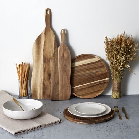 Dessous d'assiette - HOME DECO FACTORY - Acacia - Marron (1/5)