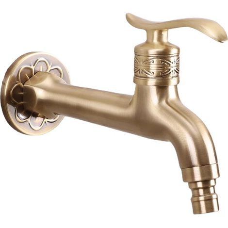Grifo De Cobre - Válvula De Cierre Rápido Para Lavadora Piscina Y Tubería Doméstica - Conexión Estándar - 1 Unidad (1/5)