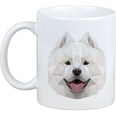 Samoiedo, Samoiedo, Samojedskaja - tazza con foto e scritta cane geometrico Art-Dog (1/5)