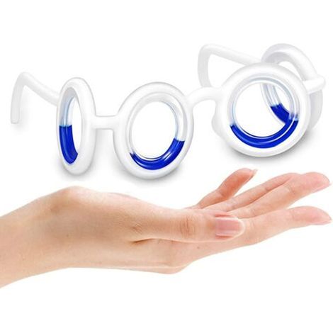 1 Lunettes anti-mal des transports, verre liquide sans lentille, ABS léger pliable, voyage voiture bateau avion jeu (1/5)