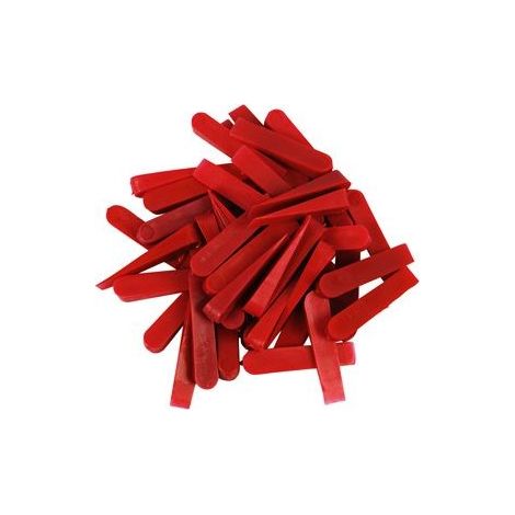 Le Sanitaire – Cales en plastique pour carrelage – Lot de 250 pièces – Pour pose en mortier – Dimensions 30 x 6 x 0-5 mm