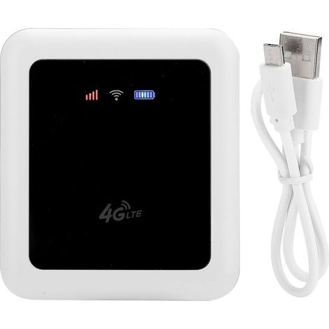 Mini router WiFi inalámbrico, router portátil universal, sin tarjeta SIM, blanco, 4G/3G (versión para Europa, Asia y África) (1/5)