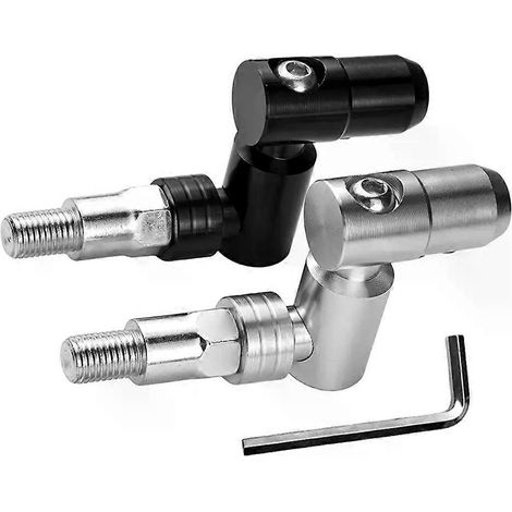 Für Universa 10mm Aluminium Motorradspiegel-Erhöhungsadapter, 360 Grad verstellbare Verlängerungshalterungen, Schraubenzubehör - JXLGV (1/4)