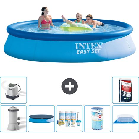 Intex Piscine Easy Set Ronde - 396x84 cm - 8-pièces S41100 (1/5)
