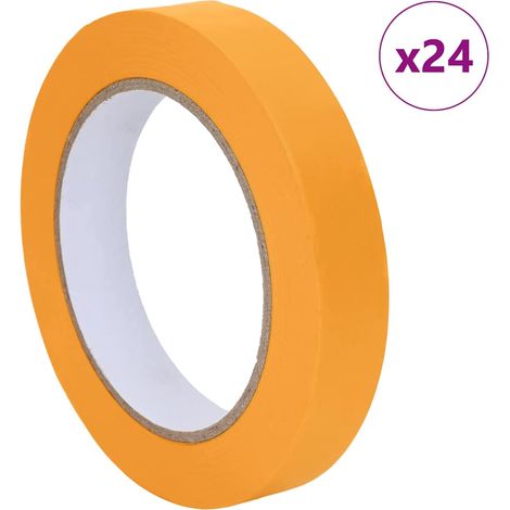 Rubans de masquage pour peintre 24 pcs Jaune 19mm x 50m Papier CFW356668 (1/5)