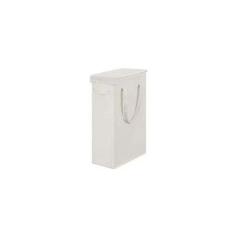 Panier à linge pliable, grand sac de rangement de 60 litres, beige. (1/4)