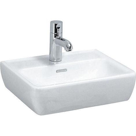Laufen Pro - Lave-mains, 450x340 mm, sans trou pour mitigeur, avec LCC, blanc H8119514001091 (1/3)