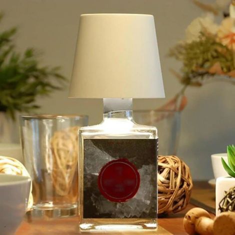 Abat-jour bouteille sans fil Lampe bouteille de vin à intensité variable 3 couleurs Kit lampe de bureau DIY (1/4)