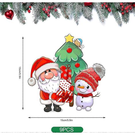 Décorations de table de Noël (9 pièces) - Centres de table en papier alvéolé pour la décoration intérieure et les fêtes (1/4)