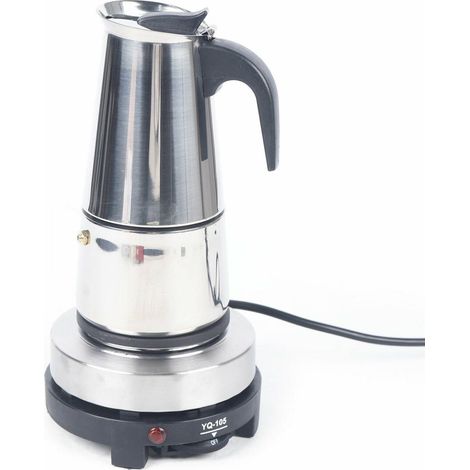 Elektrische Kaffeemaschine, Espressomaschine, Espressomaschine aus Edelstahl (1/4)