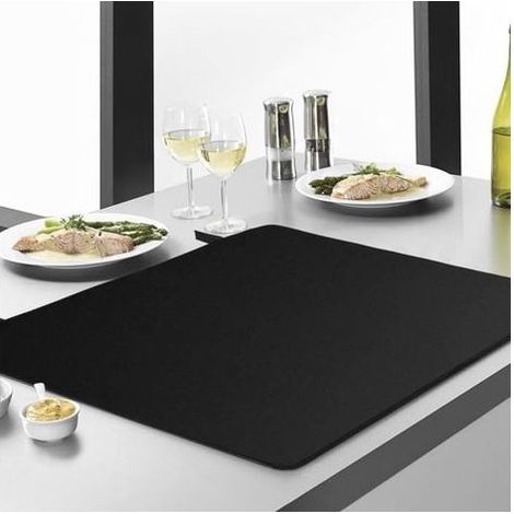 Protège-plaque de cuisson en verre 61,5x53 cm – Revêtement antidérapant – Résistant à la chaleur jusqu'à 230 °C – Facile à nettoyer (1/4)