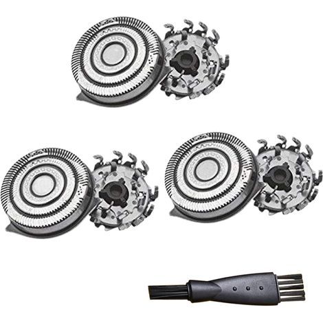 Lot de 3 accessoires de salle de bain SH50/52 têtes de rechange pour rasoir compatibles avec Norelco Series 5000 (S5xxx), AquaTouch (S5xxx), AquaTouch (AT8xx, AT7xx) et PowerTouch (PT8xx) (1/2)