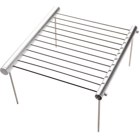 Portable charcoal camping barbecue, mini collapsible barbecue in chrome-plated stainless steel for picnics, camping, barbecues, trekking, outdoor travel, easy assembly and disassembly (1/5)