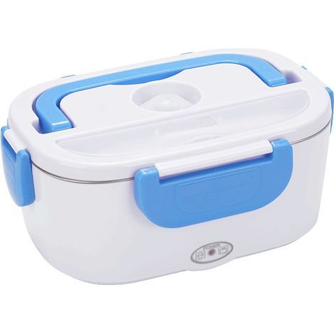 Electric Heated Lunch Box - 2 in 1 Portable Lunch Box for Car and Home - Blue