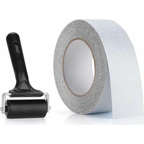 Ruban Antidérapant Transparent pour Marches d’Escalier – 10 x 5 cm – Adhésif Fort, Résistant à l’Usure et aux Intempéries (1/3)