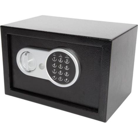 Perel caja fuerte digital caja fuerte con cerradura de codigo caja fuerte electronica caja de seguridad caja fuerte portatil compacta antracita a prueba de robos