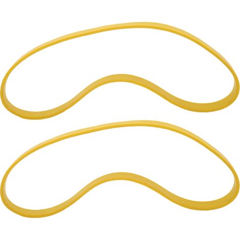 Pneu de scie à ruban jaune antidérapant, 2 pièces, réduction du bruit, roue de scie à ruban en caoutchouc pour le travail du bois de 9 pouces