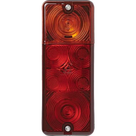 Feu arrière 3 fonctions 210x83mm