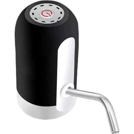 Pompa per borraccia con interruttore per bere ricaricabile tramite USB (nera) (1/4)